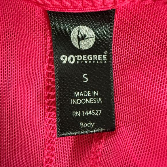 90 Degree by Reflex Women's Dark Pink Stripe Athletic Tank Top Size S Small - Picture 3 of 9